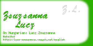 zsuzsanna lucz business card